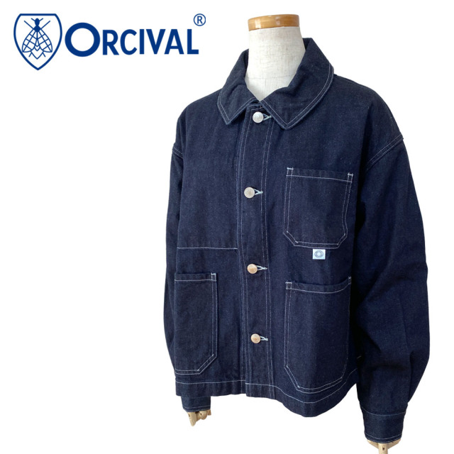 Orcival オーシバル コットンヘンプデニム カバーオール レディース OR-A0784 MDM