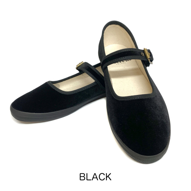 Orcival ベルベット ストラップシューズ Lady's 【OR-H0136 RVT