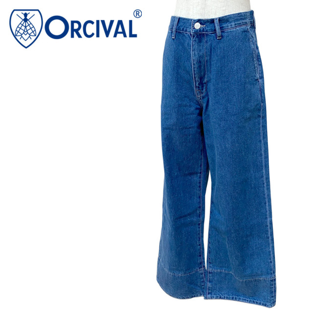 Orcival オーシバル ワイドデニムパンツ レディース OR-E0192 SFD