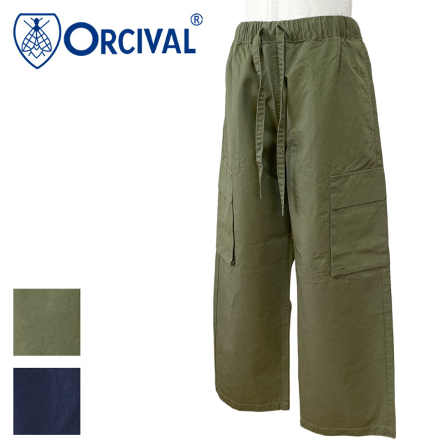 Orcival オーシバル コットンリネン イージーカーゴパンツ レディース OR-E0234 CLK