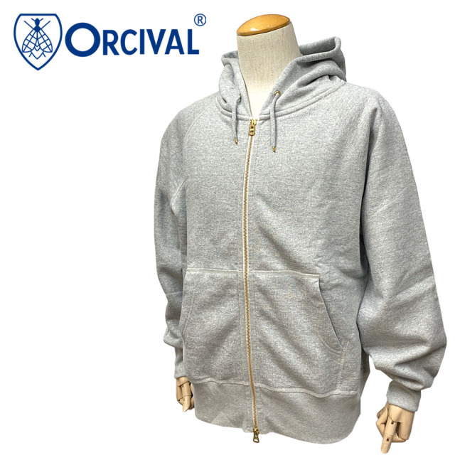 Orcival オーシバル フレンチテリー ジップアップパーカー ユニセックス メンズ レディース OR-C0153