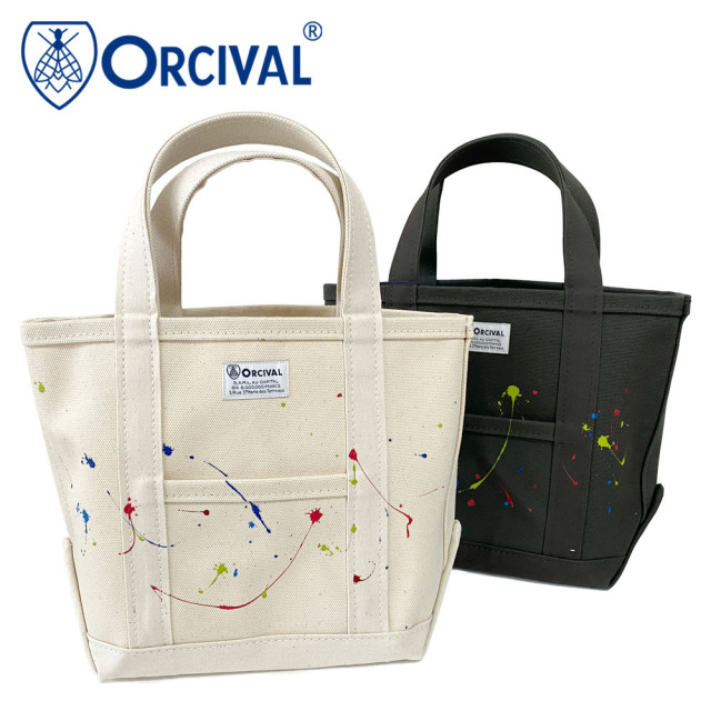 Orcival オーシバル ペイント キャンバストートバッグ Sサイズ OR-H0285 KWC