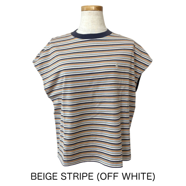 SPORTMAX 25SS Tシャツ・カットソー マルチカラー セール】マルチボーダーS/S Tシャツ（Tシャツ/カットソー