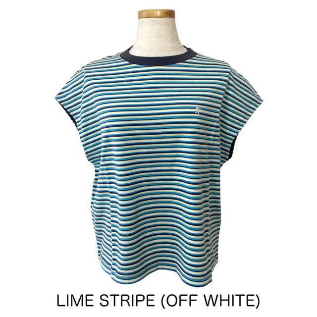 SPORTMAX 25SS Tシャツ・カットソー マルチカラー セール】マルチボーダーS/S Tシャツ（Tシャツ/カットソー
