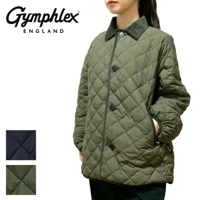 Gymphlex ジムフレックス キルトダウンパフスリーブミドルコート レディース GY-A0717 NYM