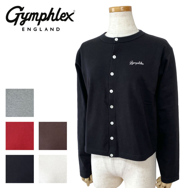 Gymphlex ジムフレックス コットン 長袖ショート カーディガン レディース GY-C0367 SCT