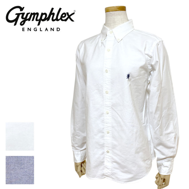 Gymphlex オックスフォード BD L/Sシャツ SOLID Lady's 【GY-B0197 SOX】