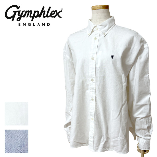 Gymphlex ジムフレックス オックスフォード ショート BD L/Sシャツ レディース GY-B0198 SOX
