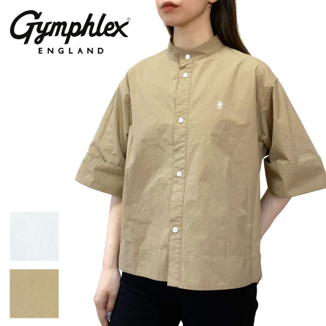 Gymphlex ジムフレックス タイプライター スタンドカラーシャツ