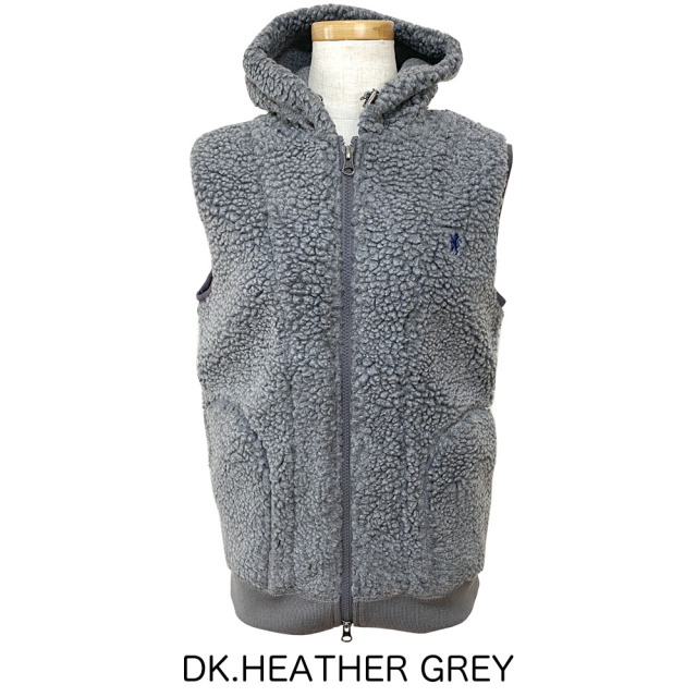 Gymphlex ジムフレックス ボア ジップ フードベスト レディース J-0855