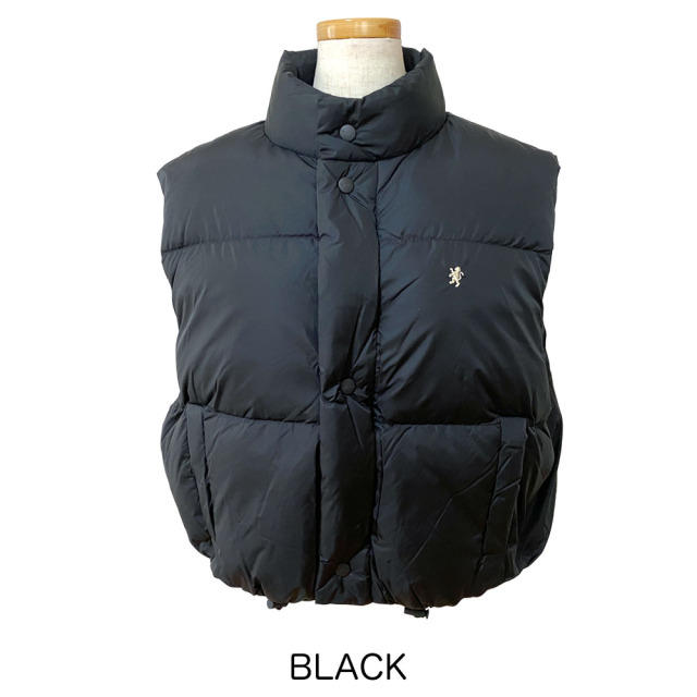 Gymphlex ジムフレックス ナイロン ダウンショートベスト レディース