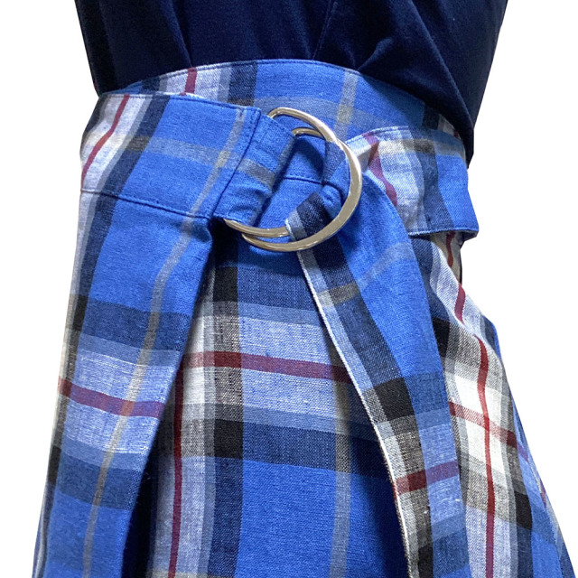 美品 オニールオブダブリン 鮮やか 赤青チェック ロングスカート 8 プリーツ 美品 オニールオブダブリン 鮮やか 赤青チェック ロングスカート 8