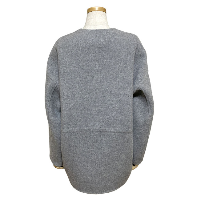 Le glazik ウールナイロンモッサ カラーレス ショートコート Lady's