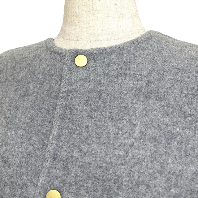 ル グラジック ウールナイロンモッサカラーレスショートコート LG-A0252 楽天市場】LE GLAZIK ル グラジック ウールナイロンモッサカラーレス