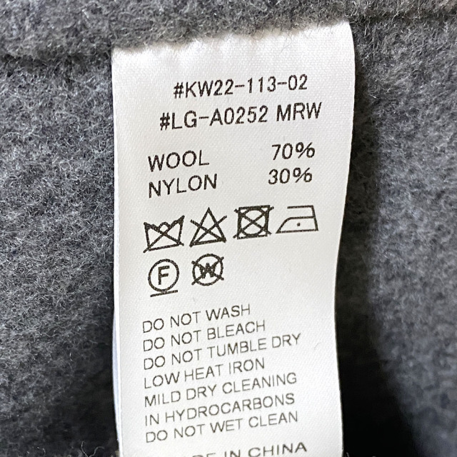 Le glazik ウールナイロンモッサ カラーレス ショートコート Lady's