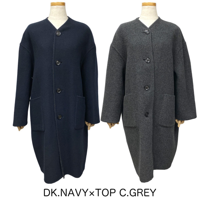 Le glazik ル・グラジック ウールリバー リバーシブルコート