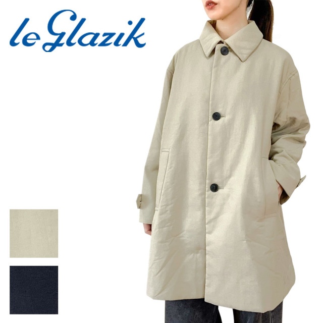 Le glazik ル・グラジック ナイロンツイル インサレーション ショートコート レディース LG-A0753 TII