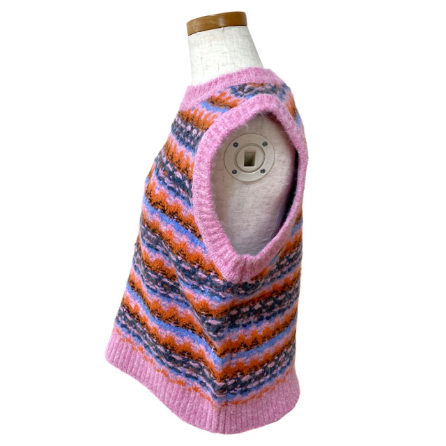 ☆レディース LE GLAZIK ルグラジック ジャカード クルーネックニットベスト 品番：LG-D0114SJQ【SALE】【10%OFF】 LE GLAZIK ☆レディース ルグラジック ジャカード クルーネック