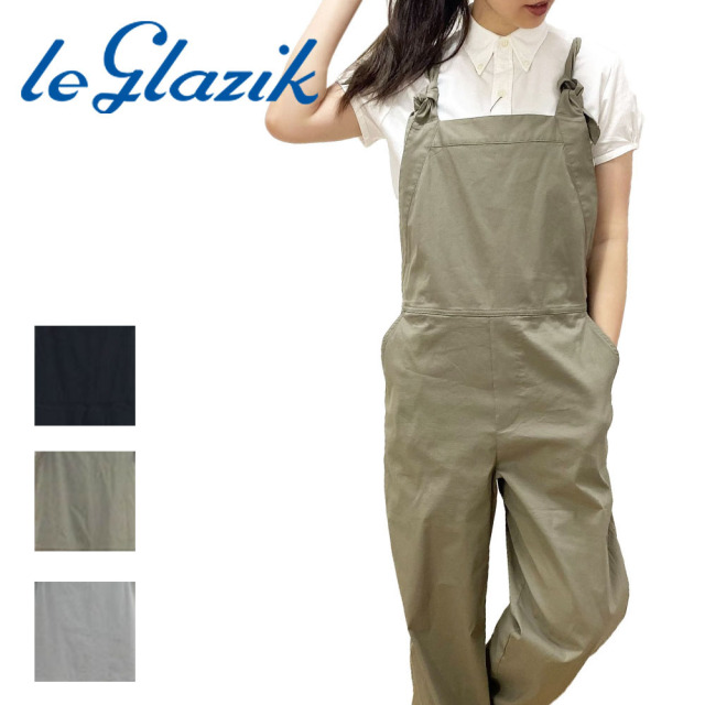 Le glazik ストレッチタイプライタークロス サロペット Lady's 【JL-2663 FTY】