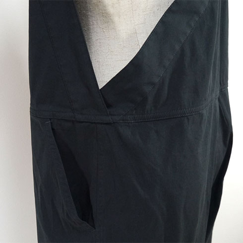 LE GLAZIK / ストレッチ タイプライター サロペット 36　グレージュ LE GLAZIK / ストレッチ タイプライター サロペット 36