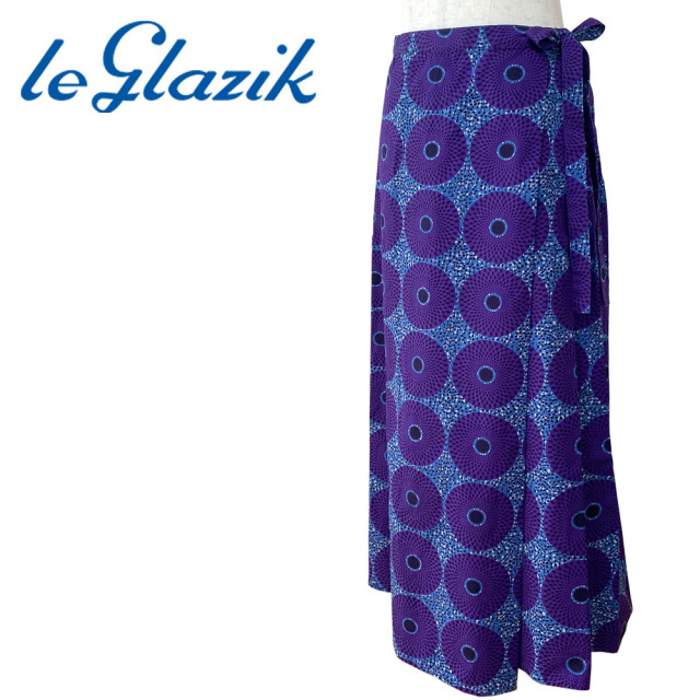 J*y様 美品　ルグラジック　LE GLAZIK バティック　ラップスカート LE GLAZIK ル グラジック バティック ラップスカート BTK WRAP