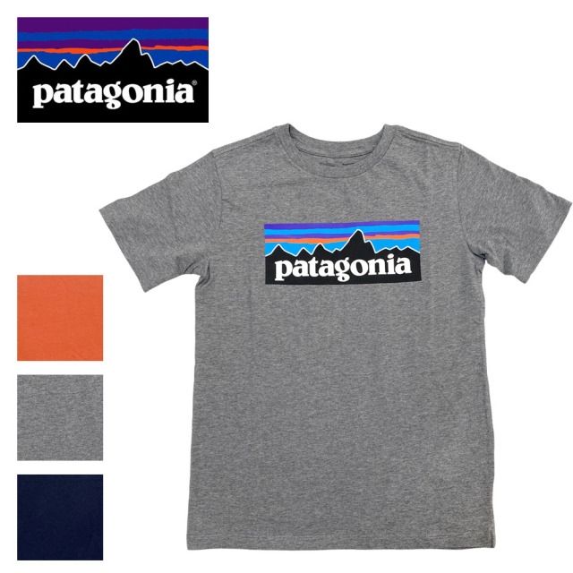 patagonia Boys' Regenerative Organic Certification Cotton P-6 Logo T-Shirt【62163】