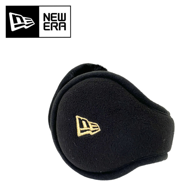 NEW ERA ニューエラ イヤーマフ フリース ブラック/ゴールド 11117942