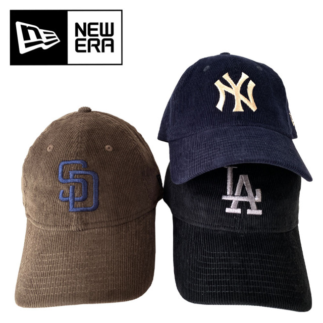 NEW ERA ニューエラ 9TWENTY Corduroy コーデュロイ サンディエゴ・パドレス ニューヨーク・ヤンキース ロサンゼルス・ドジャース 15137219 15137234 15137271