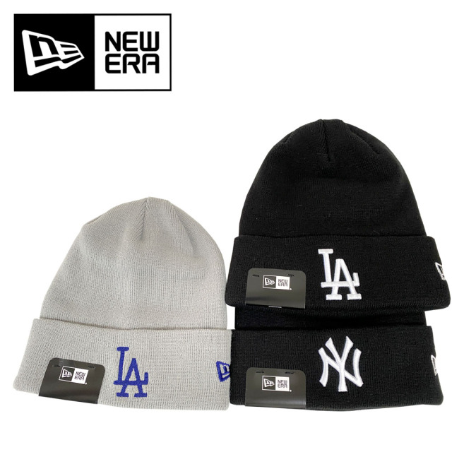 NEW ERA ニューエラ ベーシック カフニット MLB Team Logo ニューヨーク・ヤンキース ロサンゼルス・ドジャース 13751342 13751351 14312207