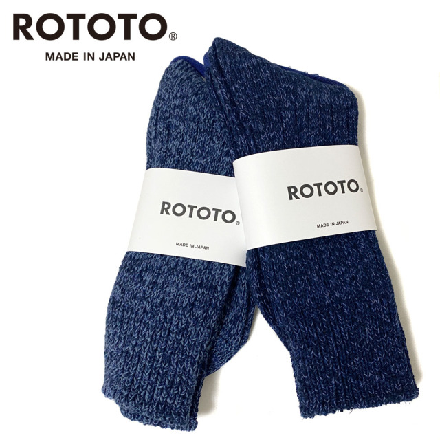 RoToTo DENIM TONE CREW SOCKS (メンズ・レディース)【R1252】