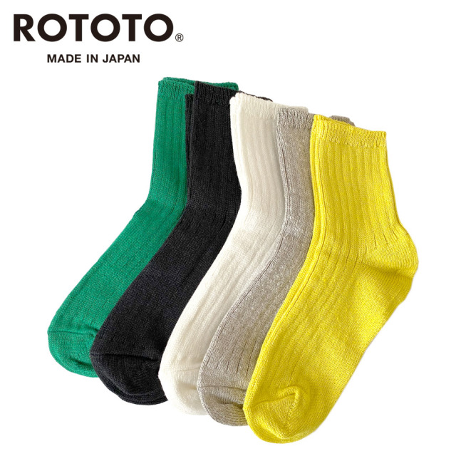 RoToTo ロトト LINEN COTTON RIBBED ANKLE SOCKS メンズ レディース ユニセックス R1462