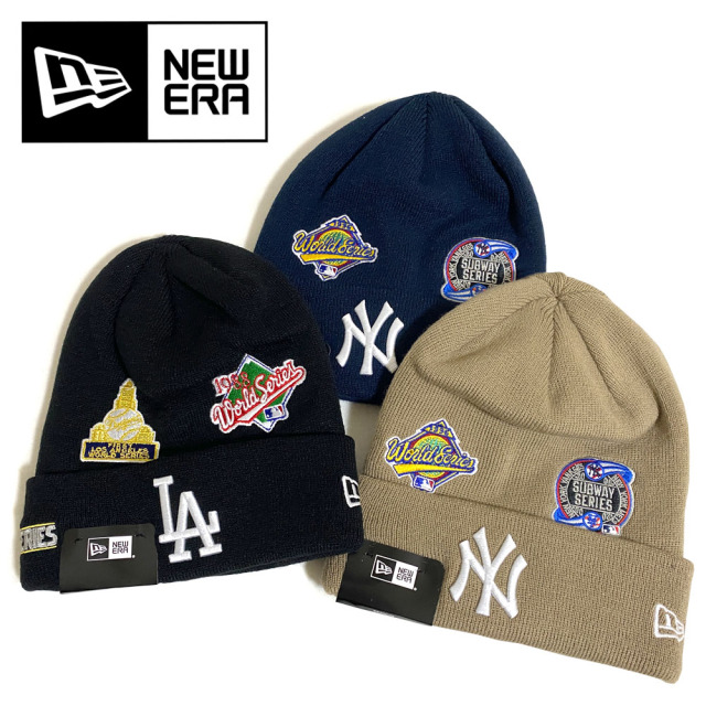 NEW ERA ベーシック カフニット MLB Allover (ニューヨーク・ヤンキース/ロサンゼルス・ドジャース) 【13328054/13328055/13328056】
