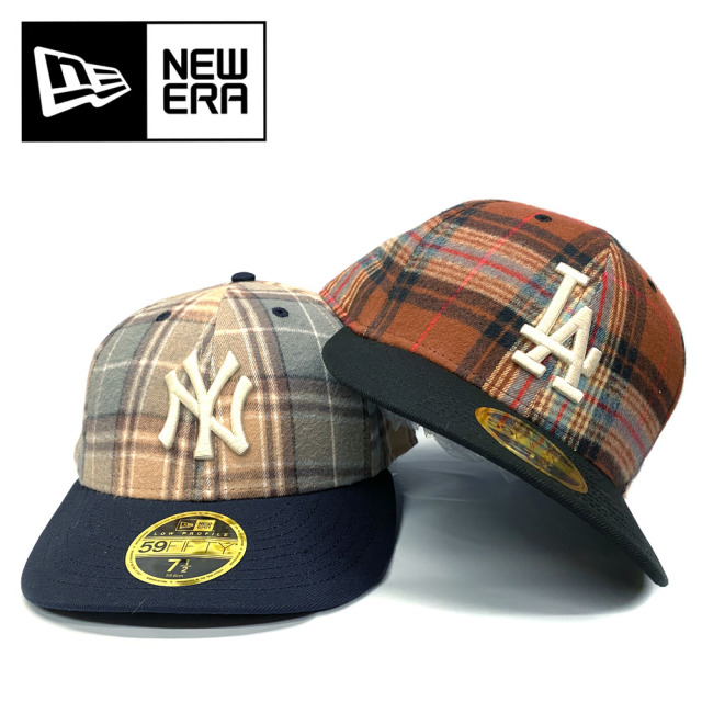NEW ERA LP 59FIFTY MLB Plaid タータンチェック (ニューヨーク・ヤンキース/ロサンゼルス・ドジャース) 【13750864/13750869】