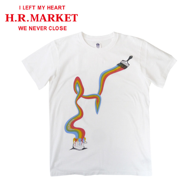 HOLLYWOOD RANCH MARKET レインボーペインティングショートスリーブTEE【700086447】