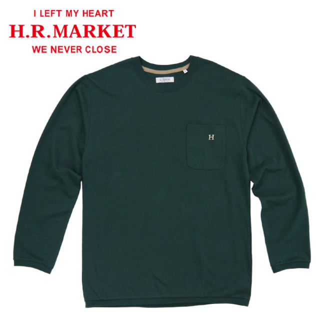 HOLLYWOOD RANCH MARKET Hエンブロイダリー ナローリブ ロングスリーブ Tシャツ 【700083751】