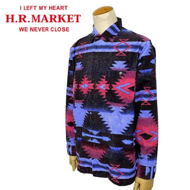 HOLLYWOOD RANCH MARKET ネイティブコーデュロイ 2POC シャツ 【700087047】