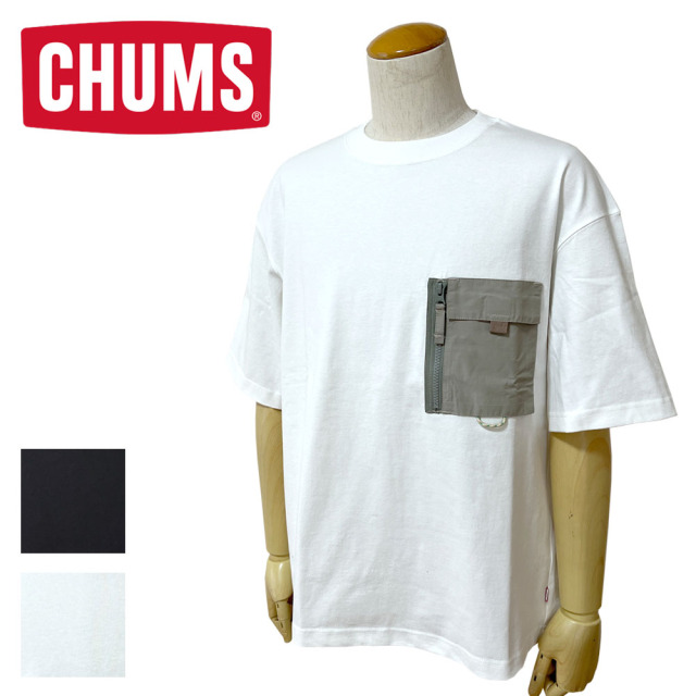 CHUMS チャムス Heavy Weight Zip Pocket T-Shirt ヘビーウエイトジップポケットTシャツ メンズ CH01-2358