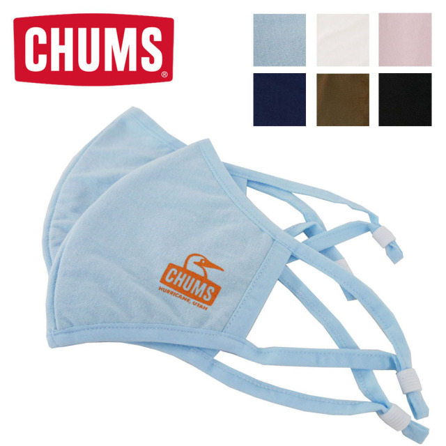 CHUMS Booby Face Mask LC/ブービーフェイスマスク ライトコットン (2枚セット)洗える布マスク 【CH09-1252】