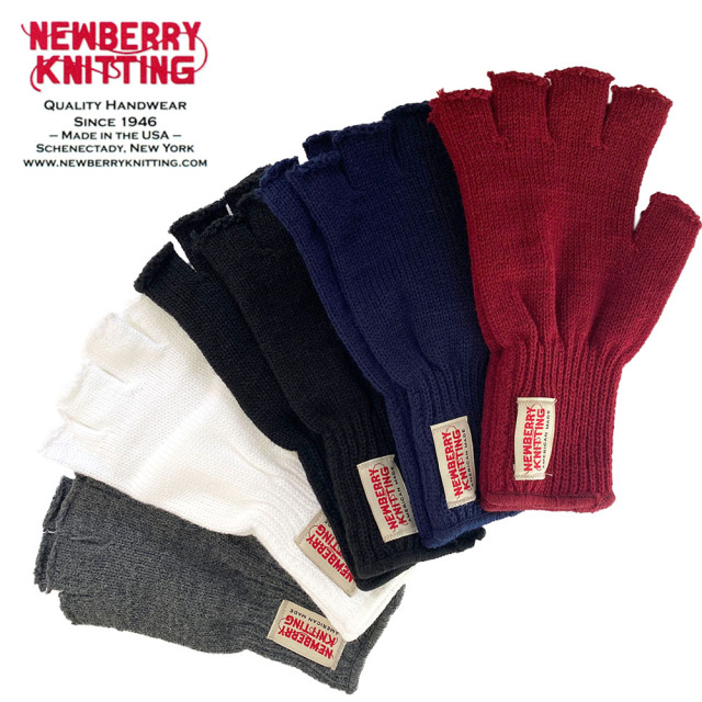 NEWBERRY KNITTING Acrylic Fingerless Glove Men's 【NB074077】