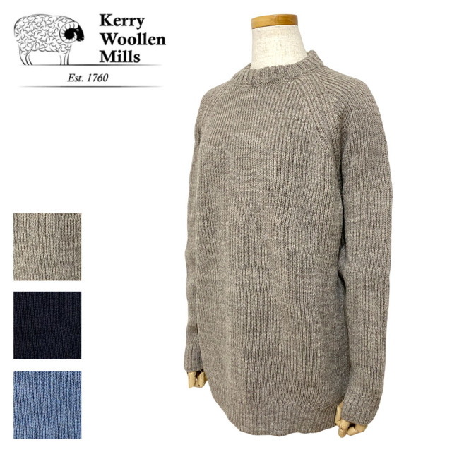 Kerry WoolLen Mills Fisherman Rib Crew Neck Sweater/フィッシャーマン リブクルーネックセーター Lady's 【KW024111】