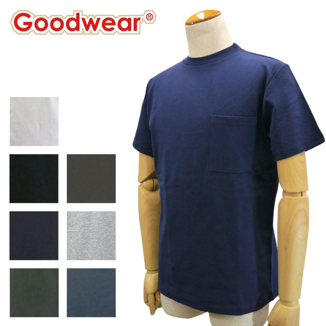 Goodwear USAコットン ポケットクルーネックTシャツ Men's 【2W7-2500】