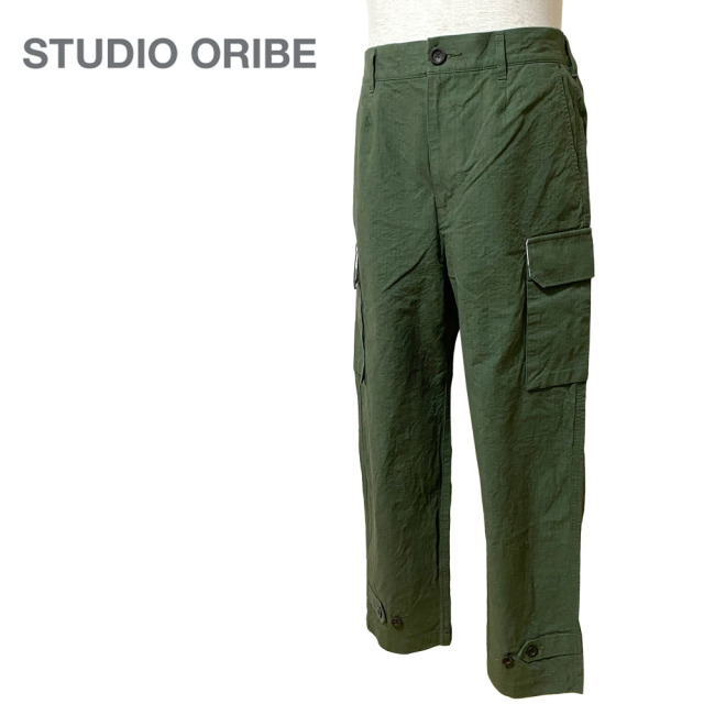 STUDIO ORIBE スタジオオリベ WIDE FRENCH CARGO PANTS ワイドフレンチカーゴパンツ リップストップ メンズ WF121