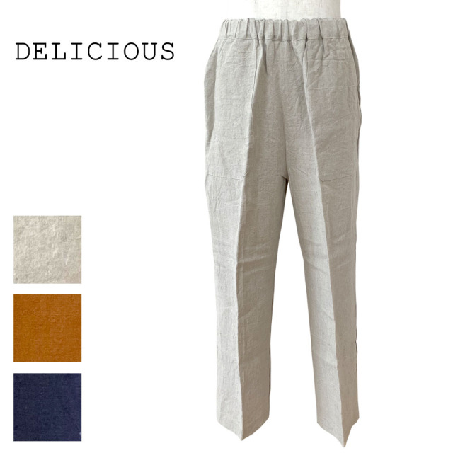 DELICIOUS デリシャス LINEN - Wide Pants リネン ワイドパンツ