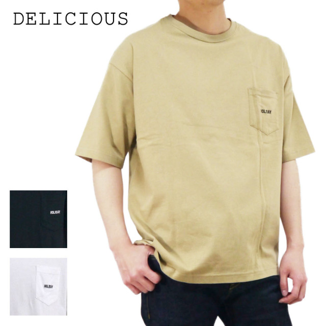 DELICIOUS/HOLIDAY MONSARRAT HOLIDAY Pocket T-shirts Men's 【HMCP005】