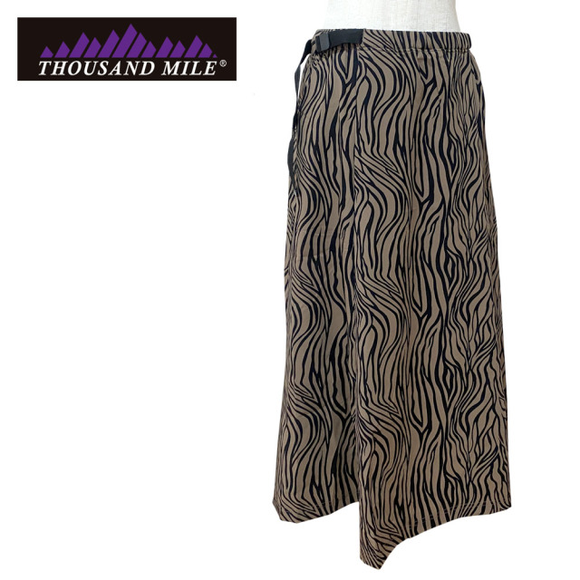 THOUSAND MILE サウザンドマイル WAVE ADJUST SKIRT ZEBRA ウェーブアジャストスカート ゼブラ レディース TM251QP00082