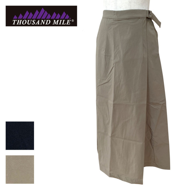 THOUSAND MILE サウザンドマイル WRAPPED SKIRT ラップスカート レディース TM261NP00082