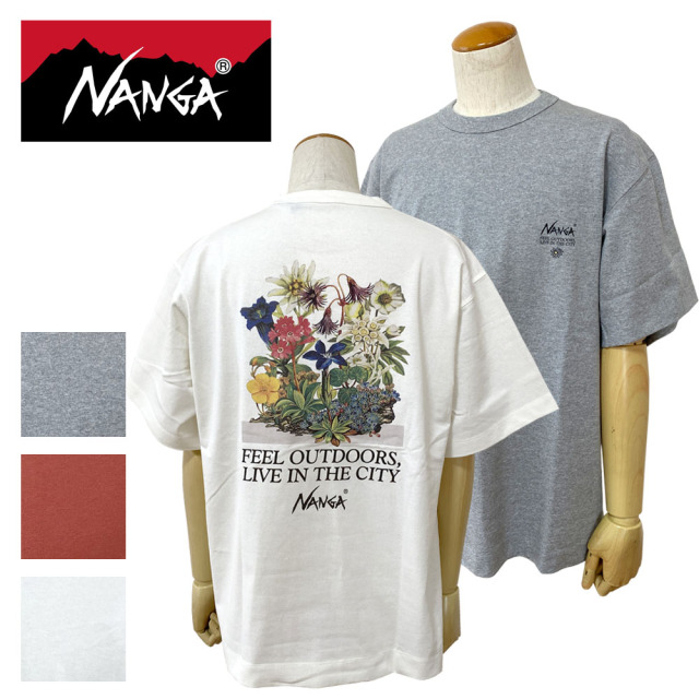 NANGA ナンガ ECO HYBRID VINTAGE FLOWER TEE エコハイブリッド ビンテージフラワー Tシャツ メンズ N2610-1M036Z