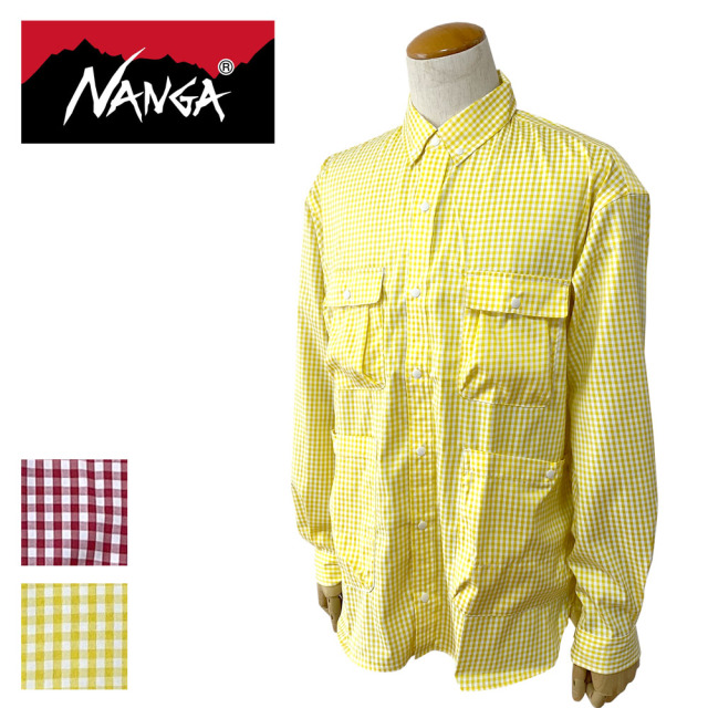 NANGA ナンガ GINGHAM CHECK CAMP SHIRT ギンガムチェック キャンプ