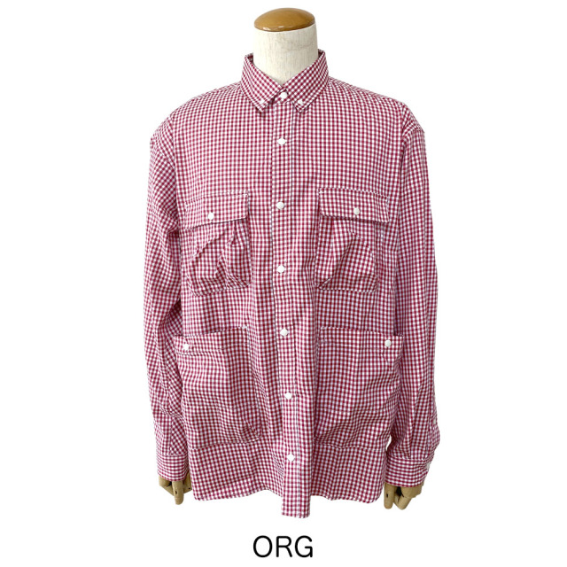 NANGA ナンガ GINGHAM CHECK CAMP SHIRT ギンガムチェック キャンプ