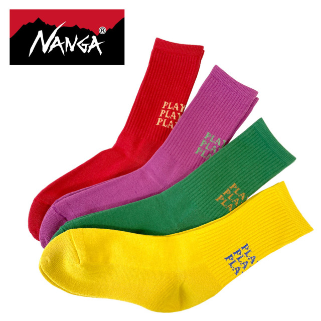 NANGA ナンガ PLAYFUL COLOR SOCKS プレイフルカラーソックス N2502-3H316Z